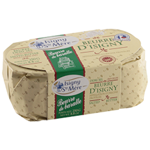 Image Beurre Isigny AOP gros sel baratte 0,25kg