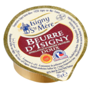 Image Beurre Isigny AOP doux 25g dose x48 §