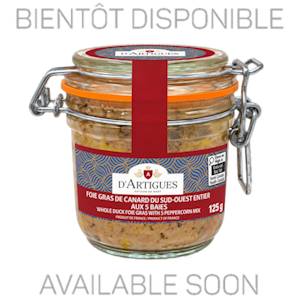 Image ( Foie gras entier 5 baies canard 125g )