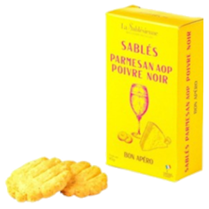 Image Sablés salés Parmesan AOP poivre 40g