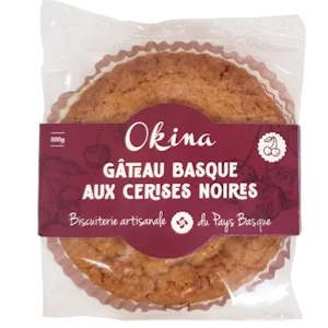 Image Gâteau basque cerise noire 100g