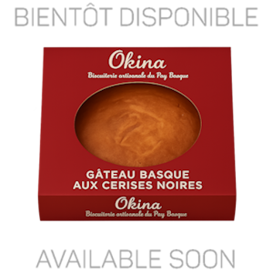 Image ( Gâteau basque cerise noire 600g )
