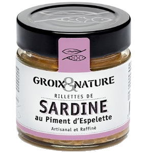 Image Rillettes de Sardine Piment d'Espelette 0,1kg